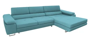 Niebieski narożnik rozkładany z funkcją spania F7-K27 - Narożniki - miniaturka - grafika 1