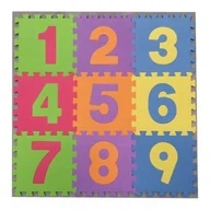 Maty piankowe - Kolorowa mata puzzle z numerami - 9 szt. - miniaturka - grafika 1