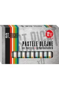 MAJEWSKI Pastele olejne 12 kolorów ST.RIGHT 5903235633454 - Przybory szkolne - miniaturka - grafika 1