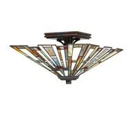 Lampy sufitowe - Quoizel QZ-MAYBECK-F - Lampa sufitowa MAYBECK 2xE27/60W/230V - miniaturka - grafika 1