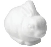 Prace ręczne dla dzieci - Zając styropianowy królik Loveart 10x13cm Kształty styropianowe do ozdabiania - miniaturka - grafika 1