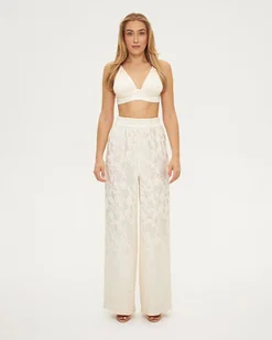 Wiskozowe spodnie VEZIA - Spodnie sportowe damskie Wiskozowe spodnie VEZIA - Spodnie sportowe damskie - miniaturka - grafika 1