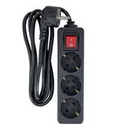Listwy zasilające - MicroConnect 3-way Schuko Power Strip - miniaturka - grafika 1