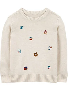 carter's Sweter w kolorze beżowym - Bluzy i sweterki niemowlęce - miniaturka - grafika 1
