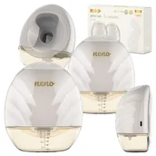 Laktatory - Neno Perla Twin Zestaw Bezprzewodowy Muszlowy Elektroniczny Laktator Podwójny - miniaturka - grafika 1