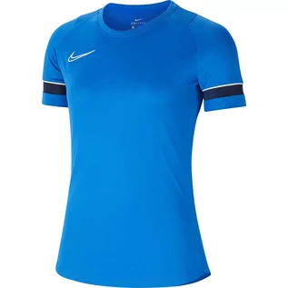 Koszulki i topy damskie - Koszulka damska Nike Dri-Fit Academy niebieska CV2627 463 - grafika 1
