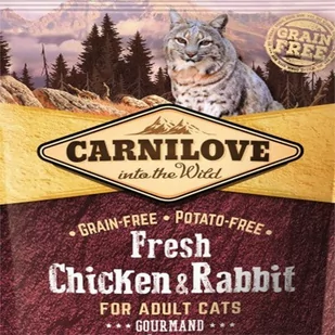 Carnilove CAT Grain Free Fresh Chicken&Rabbit Gourmand 2 kg - Sucha karma dla kotów - miniaturka - grafika 1