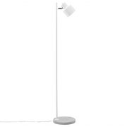 Lampy stojące - Beliani Lampa stojąca biała 123 cm CORBONES - miniaturka - grafika 1