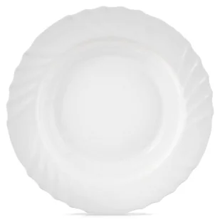 Talerz obiadowy głęboki szklany biały LUNA 22.5cm 350ml ORION 129579 - Talerze - miniaturka - grafika 1