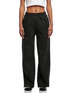 Spodnie damskie - Urban Classics Damskie spodnie treningowe Straight Pin Tuck Sweat Pants, czarny, M - miniaturka - grafika 1