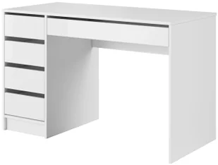 Elior Białe biurko skandynawskie z szufladami W9-H90 - Biurka Elior Białe biurko skandynawskie z szufladami W9-H90 - Biurka - miniaturka - grafika 1