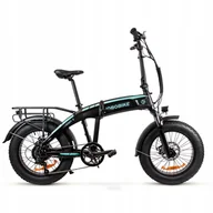 Rowery elektryczne - Rower elektryczny FAT BIKE Jobobike Eddy X aluminium koło 20" czarny 250 W - miniaturka - grafika 1