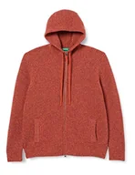 Bluzy męskie - United Colors of Benetton Bluza męska, Pomarańczowy 66f, M - miniaturka - grafika 1