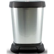Kosze na śmieci - Rotho Kosz Paso 6l Srebrny - miniaturka - grafika 1