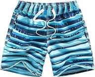 Kąpielówki dla chłopców - Little Hand Letnie spodenki kąpielowe dla chłopców, spodenki plażowe dla dzieci, szybkoschnące spodenki surfingowe, 5-6 lat, niebieskie 1, Niebieski 1, 5-6 lat - miniaturka - grafika 1