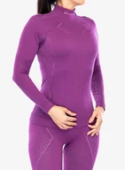 Bluzy sportowe damskie - Bluza termoaktywna damska Brubeck Extreme Merino - fuchsia/fuchsia - miniaturka - grafika 1