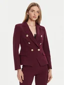 Marynarki i żakiety damskie - Rinascimento Marynarka CFC0126227003 Bordowy Slim Fit - miniaturka - grafika 1
