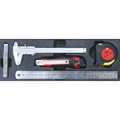 Pozostałe wyposażenie warsztatu - Zestaw narzędzi pomiarowych, 5 szt. - miniaturka - grafika 1