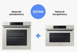 Samsung Zestaw do zabudowy piekarnik parowy NV7B6665IAA + piekarnik kompaktowy z mikrofalami NQ5B6753CAA - Zestawy AGD - miniaturka - grafika 1