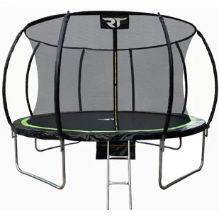 Trampolina REA TAPE 14' okrągła z siatką, drabinką oraz torbą na buty - Trampoliny - miniaturka - grafika 1
