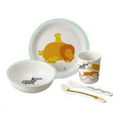 Zestawy naczyń dla dzieci - Zestaw Naczyń I Sztućców Dla Dziecka, 5 El., Sawanna Maison Petit Jour - miniaturka - grafika 1