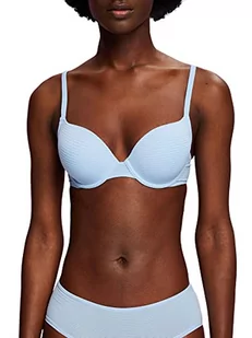 ESPRIT Bodywear damski żakardowy Stripe RCS seksowny wyściełany biustonosz, pastelowy niebieski, 70 A, niebieski (pastel blue), 70A - Biustonosze - miniaturka - grafika 1