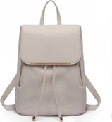 Torebki damskie - Accessorize Me Szary plecak skórzany damski Aurora - miniaturka - grafika 1