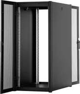 Szafy rack - Szafa Hyperice Szafa sieciowa stojąca Hyper Pro 19" 26U rack 600x1000, drzwi przód perforacja, czarny, 1000kg DN-51018-P-B - miniaturka - grafika 1