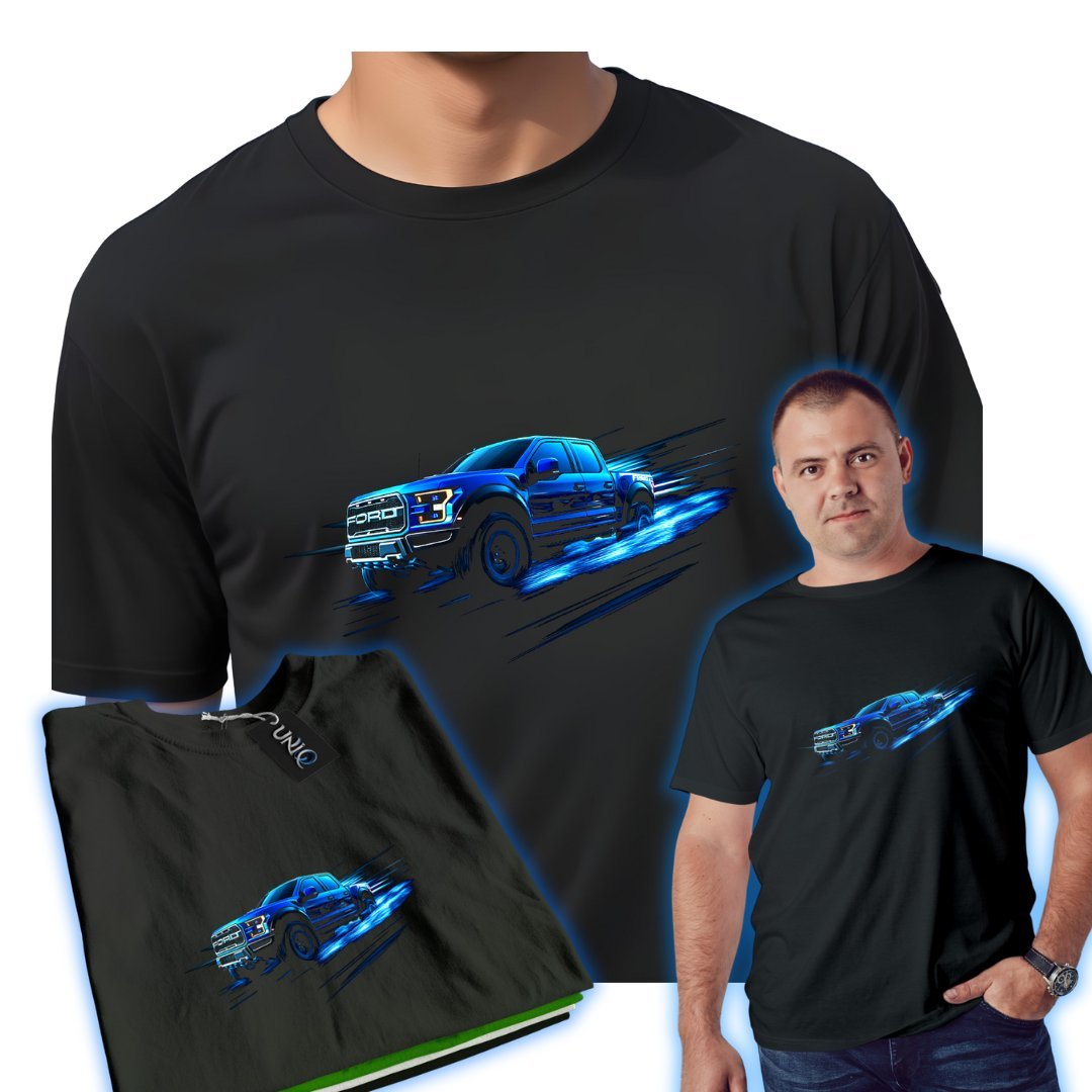 Ford F-150 Raptor T-SHIRT PREZENT dla niego męska koszulka bawełniana 3XL
