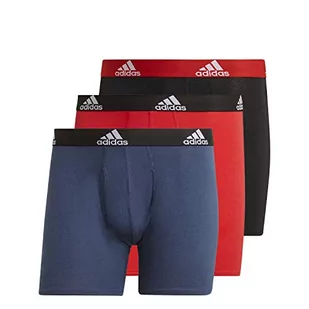 adidas adidas Bos Brief 3pp - męskie bokserki/majtki, męskie, GN2018, czarny/azmatr/Escarl, S GN2018 - Majtki męskie - miniaturka - grafika 1
