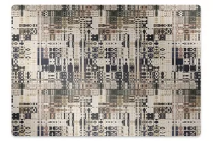 Mata pod fotel ochrona paneli Styl Boho Płytki 140x100 cm - Podnóżki, podpórki, podkładki - miniaturka - grafika 1