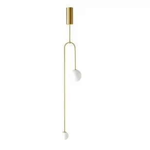 Lampa wisząca designerska LOOP złota 123 cm ST-8928S brass - Step Into Design - Lampy sufitowe - miniaturka - grafika 1