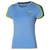 Koszulki sportowe damskie - Koszulka damska Mizuno Frontier Tee W Bel Air Blue M - miniaturka - grafika 1