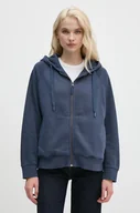 Bluzy damskie - Pepe Jeans bluza FELICITY ZIPPER damska kolor niebieski z kapturem gładka PL581463 - miniaturka - grafika 1