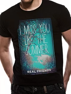 Koszulki męskie - CID męski Real Friends-Summer T-Shirt, wielokolorowa, m PE12600TSBPM_Multicolore_M - grafika 1