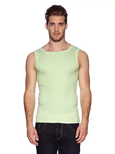 Koszulki męskie - Urban Classics Koszulka męska Faded Tanktop, zielony (Mint 00348), XL - grafika 1