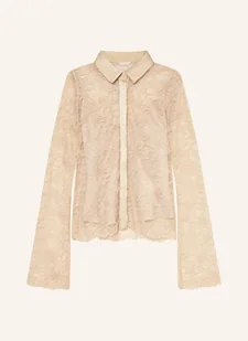 Guess Bluzka Z Koronki Antoinette beige - Bluzki damskie - miniaturka - grafika 1