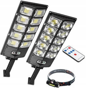 LAMPA SOLARNA ULICZNA LATARNIA LED 800W - Lampy ogrodowe - miniaturka - grafika 1