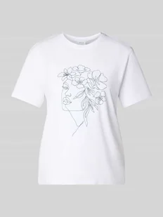 T-shirt z nadrukowanym motywem model ‘NORA’ - Koszulki i topy damskie - miniaturka - grafika 1