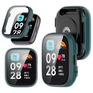 Etui 2w1 + szkło Vanfone do Xiaomi Redmi Watch 3 Active, zielone - Akcesoria do smartwatchy - miniaturka - grafika 1