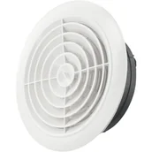 Kratki wentylacyjne - Kratka wentylacyjna okrągła, obrotowa do otworów o średnicy 200 mm, biała - miniaturka - grafika 1