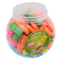 Cricco Zakreślacze mini neon mix 80 szt. - Przybory szkolne - miniaturka - grafika 1