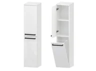 Szafki łazienkowe - Słupek Łazienkowy ATHOS 30 2D K L - Uchwyt Czarny Mat - miniaturka - grafika 1