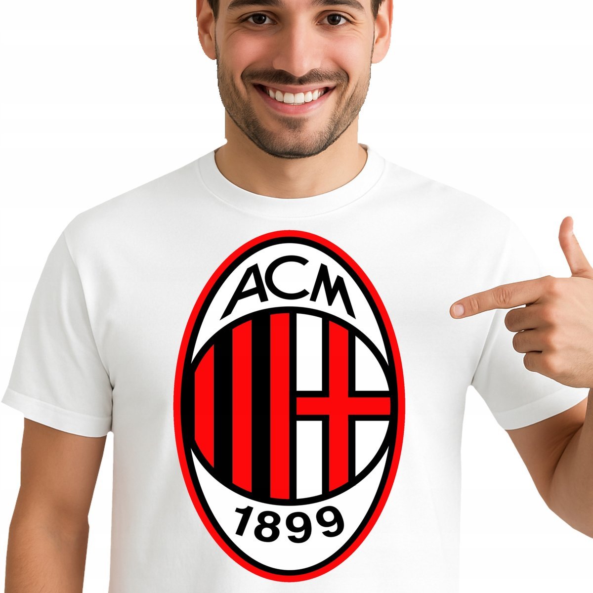 T-Shirt KOSZULKA AC MILAN PREZENT Jakość Premium Dla Fana XXL 0242