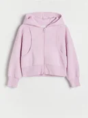 Bluzki dla dziewczynek - Reserved - Bluza z przeszyciami - różowy - miniaturka - grafika 1