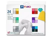 Masy plastyczne - Zestaw Fimo effect 24 kostki x 25g STAEDTLER - miniaturka - grafika 1
