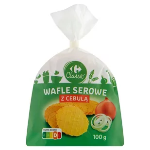 Carrefour Classic Wafle serowe z cebulą 100 g - Paluszki - miniaturka - grafika 1