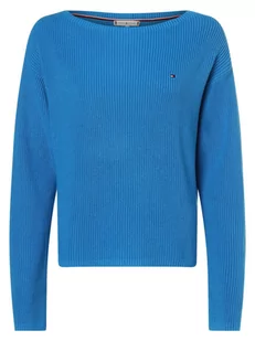 Tommy Hilfiger - Sweter damski, niebieski - Swetry damskie - miniaturka - grafika 1