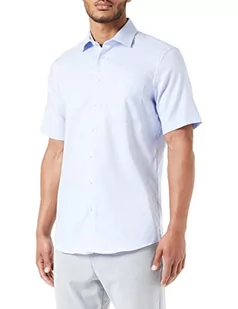 Seidensticker Męska koszula z krótkim rękawem, regularny krój, jasnoniebieska, 40, jasnoniebieski, 40 - Koszule męskie - miniaturka - grafika 1