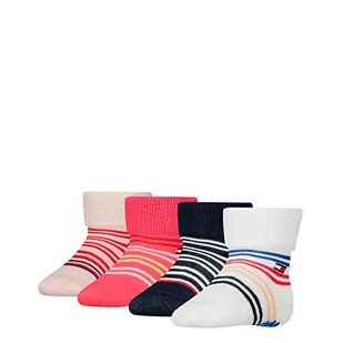 Tommy Hilfiger Skarpety dziecięce, uniseks, white/pink, 15-18 EU - Skarpetki damskie - miniaturka - grafika 1